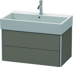 Duravit Waschtischunterbau XSQUARE 397x784x460mm flannel grey seidenmatt