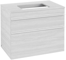 V&B Waschtischunterschrank VENTICELLO 757x606x502mm Griff white White Wood