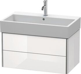 Duravit Waschtischunterbau XSQUARE 784x397x460mm 2 Schubk we hgl ES Ah Mi.