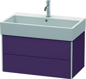 Duravit Waschtischunterbau XSQUARE 397x784x460mm aubergine seidenmatt