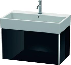 Duravit Waschtischunterbau XSQUARE 397x784x460mm schwarz hochglanz