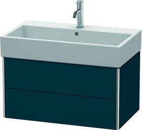 Duravit Waschtischunterbau XSQUARE 397x784x460mm nachtblau seidenmatt