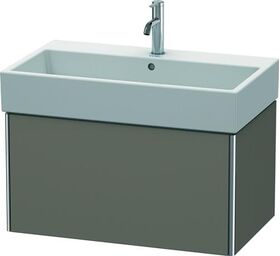 Duravit Waschtischunterbau XSQUARE 397x784x460mm flannel grey seidenmatt