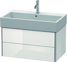 Duravit Waschtischunterbau XSQUARE 397x784x460mm weiß hochglanz