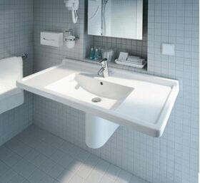 Duravit Einhebel-Waschtischmischer A.1 S mit Zugstangen-Ablaufgarnitur chrom