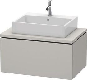 Duravit Waschtischunterbau L-CUBE 820x547mm 1 Ausz. we ma ES Ahorn mitte