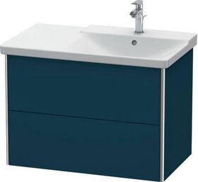 Duravit Waschtischunterbau XSQUARE Be re 565x810x473mm nachtblau seidenmatt