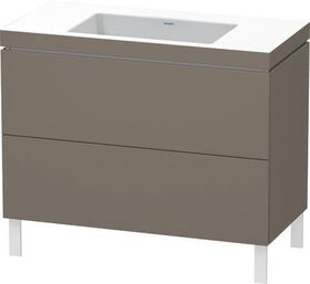 Duravit Waschtischset L-CUBE 1000x480mm 2 Au o HL ta s-matt ES NB Mi.