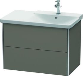 Duravit Waschtischunterbau XSQUARE Be re 565x810x473mm fla grey seidenmatt