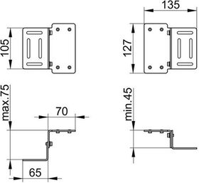Keuco Befestigungswinkel IXMO 2 Stück