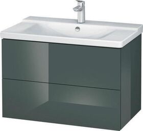 Duravit Waschtischunterbau L-CUBE 820x481x555mm dolomiti grey hochglanz