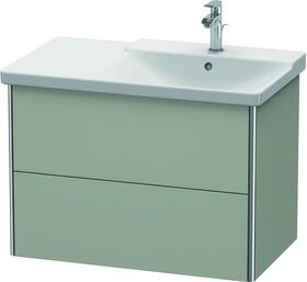 Duravit Waschtischunterbau XSQUARE Be rechts 565x810x473mm taupe seidenmatt