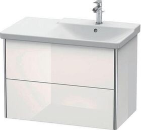 Duravit Waschtischunterbau XSQUARE Be rechts 565x810x473mm weiß hochglanz