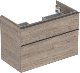 Geberit Waschtischunterschrank iCon 900x615x476mm NB hickory/Griff lava matt