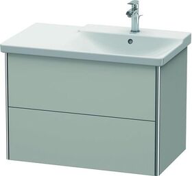 Duravit Waschtischunterbau XSQUARE Be rechts 565x810x473mm betongrau matt