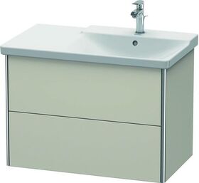 Duravit Waschtischunterbau XSQUARE Becken rechts 565x810x473mm taupe matt