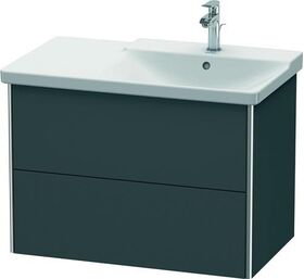 Duravit Waschtischunterbau XSQUARE Becken rechts 565x810x473mm graphit matt