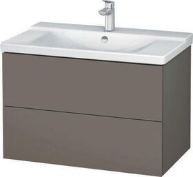 Duravit Waschtischunterbau L-CUBE 820x481x555mm flannel grey seidenmatt