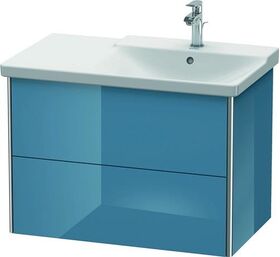 Duravit Waschtischunterbau XSQUARE Be re 565x810x473mm stone blue hochglanz