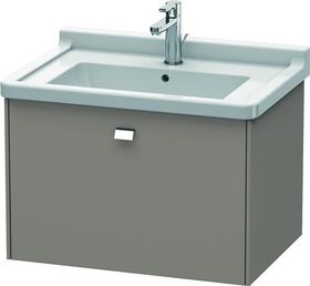 Duravit Waschtischunterbau BRIOSO Griff chrom 452x670x469mm basalt matt