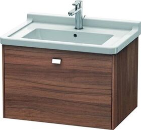 Duravit Waschtischunterbau BRIOSO Griff chrom 452x670x469mm nussbaum natur