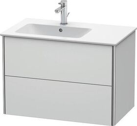 Duravit Waschtischunterbau XSQUARE 560x810x478mm, Becken links graphit matt