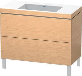 Duravit Waschtischunterbau L-CUBE m WT Vero Air 698x1000x480mm o HL Ei geb