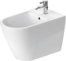 Duravit Stand-Bidet D-NEO m ÜL mit Hahnlochbank 1 Hahnloch weiß