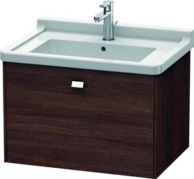 Duravit Waschtischunterbau BRIOSO Gri chrom 452x670x469mm kastanie dunkel