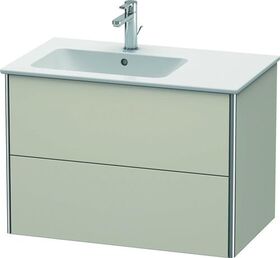 Duravit Waschtischunterbau XSQUARE 560x810x478mm, Becken links taupe matt