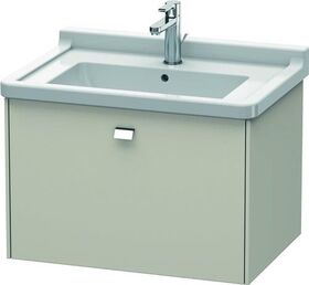 Duravit Waschtischunterbau BRIOSO Griff chrom 452x670x469mm taupe matt