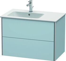 Duravit Waschtischunterbau XSQUARE 560x810x478mm Be li lichtblau seidenmatt