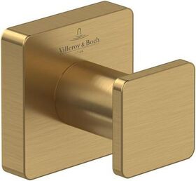 V&B Handtuchhaken ELEMENTS STRIKING 45x44x45mm, eckig brushed gold