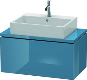 Duravit Konsolenunterschrank L-CUBE 400x820x477mm stone blue hochglanz