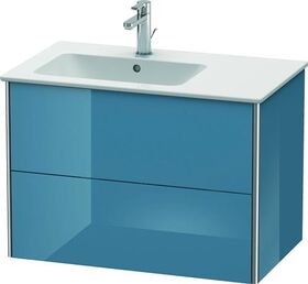 Duravit Waschtischunterbau XSQUARE 560x810x478mm Be li stone blue hochglanz