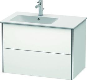 Duravit Waschtischunterbau XSQUARE 560x810x478mm, Becken links weiß matt