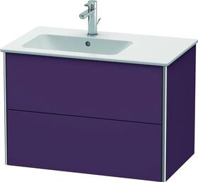 Duravit Waschtischunterbau XSQUARE 560x810x478mm Be li aubergine seidenmatt