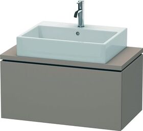 Duravit Konsolenunterschrank L-CUBE 400x820x477mm basalt matt