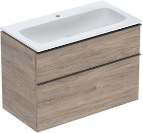 Geberit Waschtischunterschrank iCon 900x630x480mm m Möbel-WT KT NB hickory/G