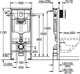 Grohe WC-Element RAPID SL 3-in-1-Set f WC