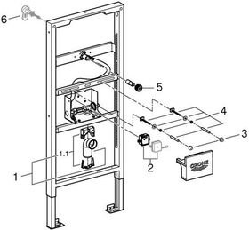 Grohe Urinal-Element RAPID SL m Rohbau-Set Temperatursensor