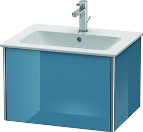 Duravit Waschtischunterbau XSQUARE 400x610x478mm stone blue hochglanz