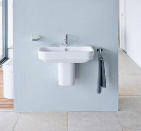 Duravit Waschtisch HAPPY D.2 m ÜL HLB 650x500mm 1 Hahnloch weiß