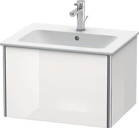 Duravit Waschtischunterbau XSQUARE 610x400x478mm 1 Ausz. we hgl ES Ah mitte