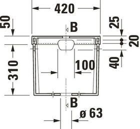 Duravit Spülkasten 1930 430x175mm Anschluss links/rechts weiß WG