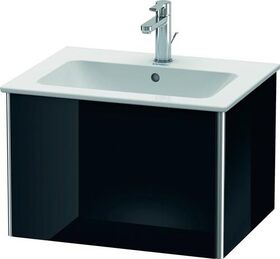 Duravit Waschtischunterbau XSQUARE 400x610x478mm schwarz hochglanz