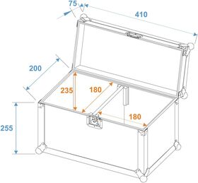 ROADINGER Flightcase 2x TMH-6/7/8/9