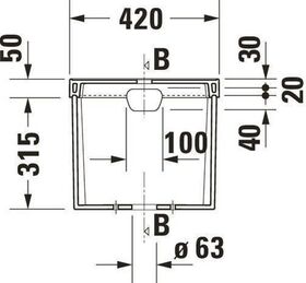 Duravit Spülkasten 1930 430x175mm Anschluss unten links weiß WG