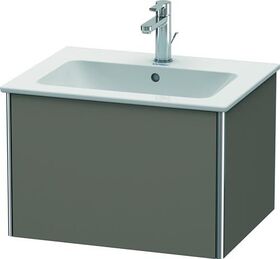 Duravit Waschtischunterbau XSQUARE 400x610x478mm flannel grey seidenmatt