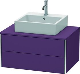 Duravit Waschtischunterbau XSQUARE 400x800x548mm aubergine seidenmatt